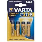 Varta Batterie, LONGLIFE EXTRA, Micro, AAA 1,5V 4x