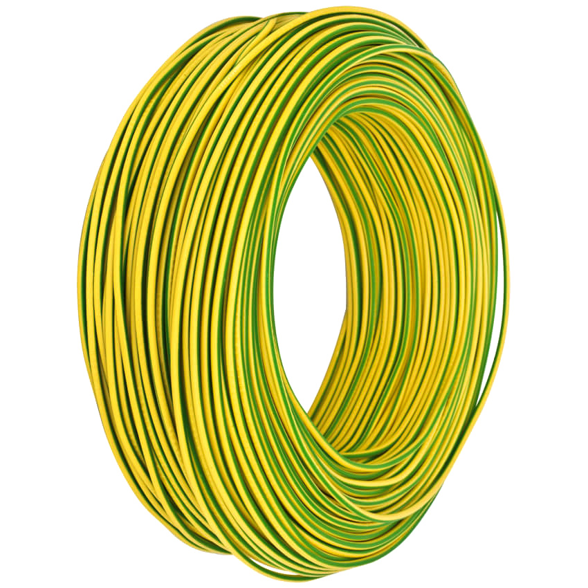 Aderleitung, H07V-K (flexibel) 1,5mm² grün/gelb