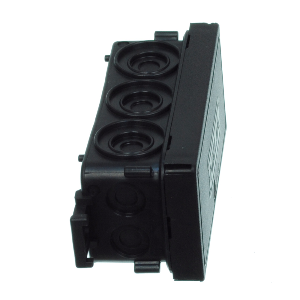 Feuchtraum - Abzweigkästen IP55 Kabeldose schwarz 89 x 42 x 37 mm