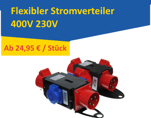 Stromverteiler 230V 400V – Zuverlässige Stromversorgung für unterschiedliche Spannungen. Professionelle Lösungen für sichere Elektroverteilung.