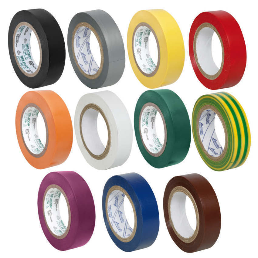 PVC-Isolierband, Hela Tape Flex 15 in verschiedenen Farben Länge 10 m