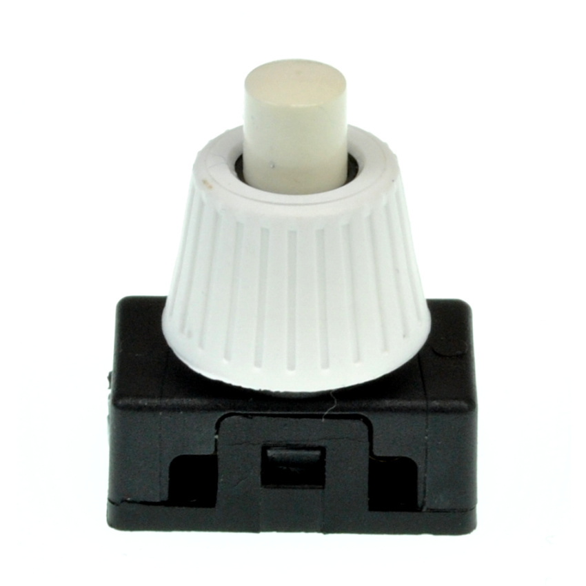 5-pack Druckschalter-Einbau weiß 2A 1-polig M10 x 1, L 8 mm
