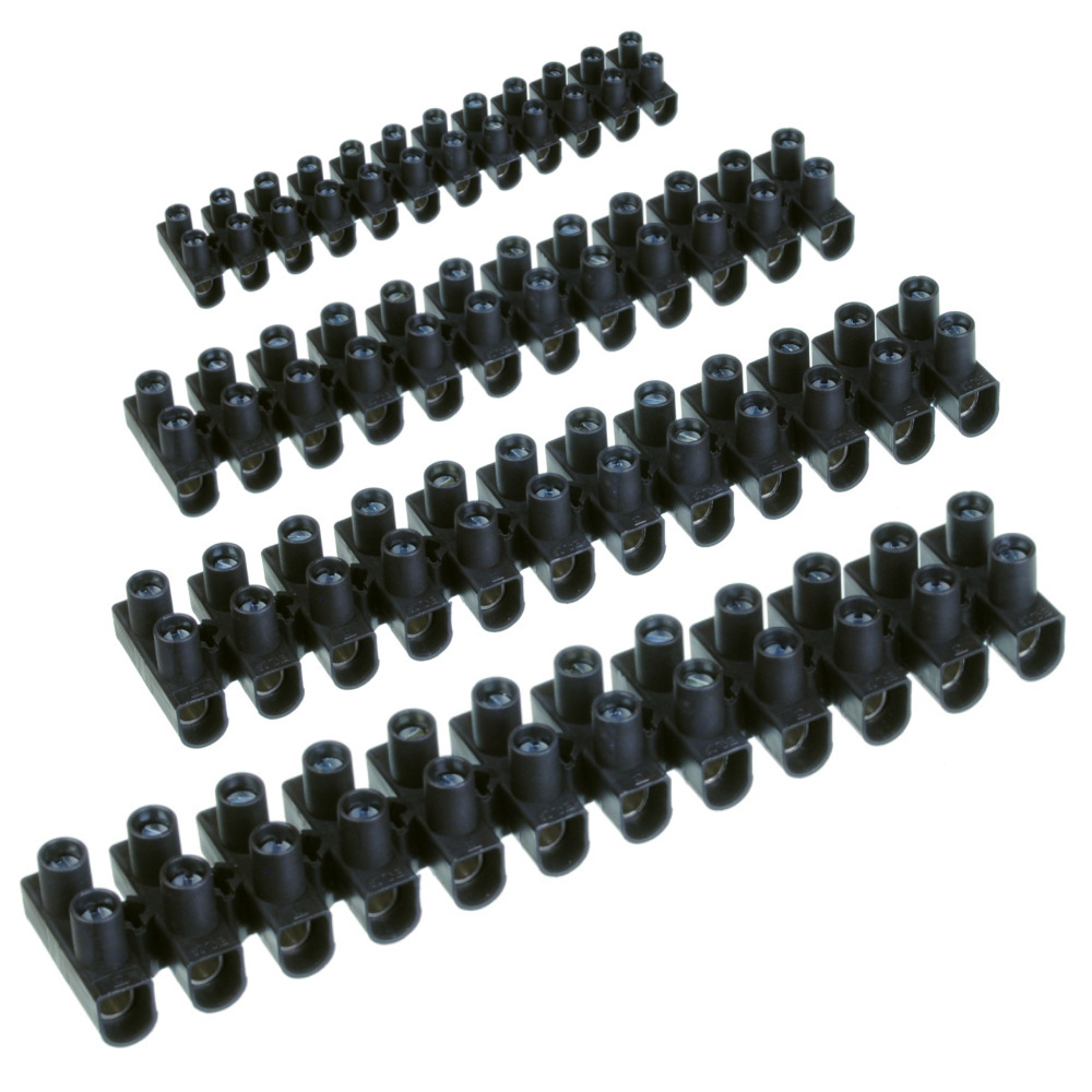 Lüsterklemme, Polypropylen, 12-polig schwarz Ø: 1,0 - 4,0mm²